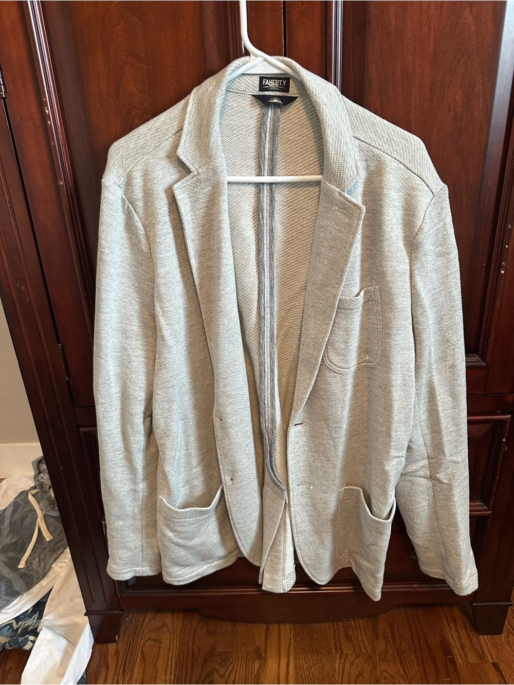 Faherty Light Gray Inlet Blazer